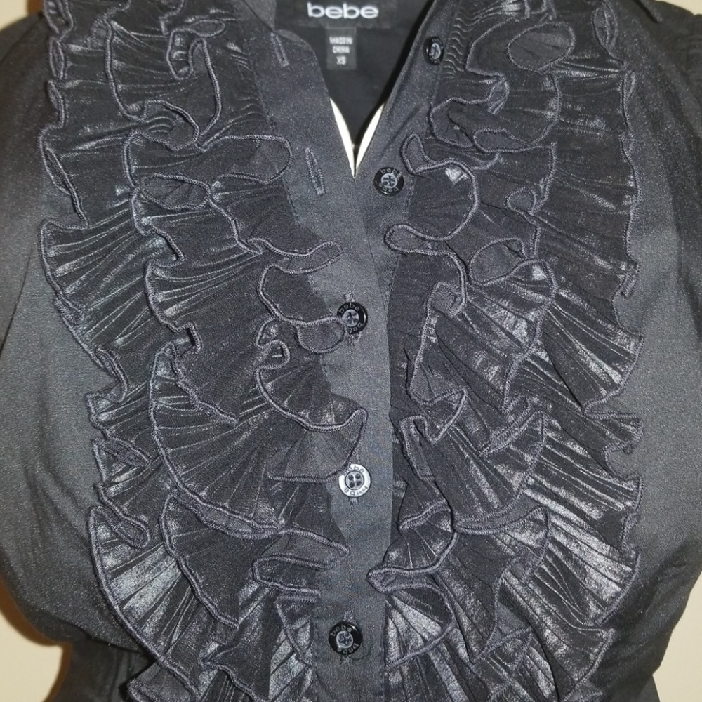 Bebe Ruffle Blouse - Picture 4 of 8